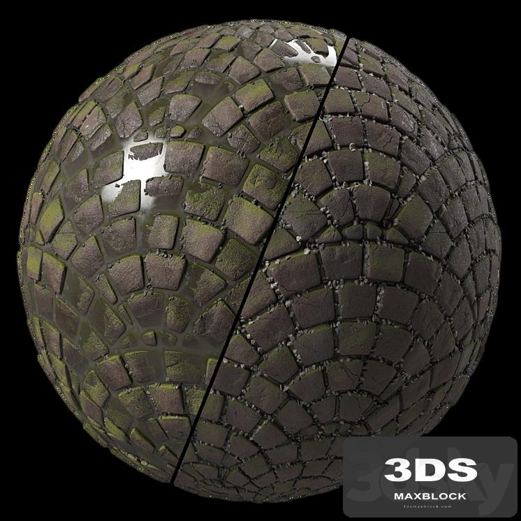 Pavement Materials 35- Paving By Gravel and Mud | Pbr 4k Seamless