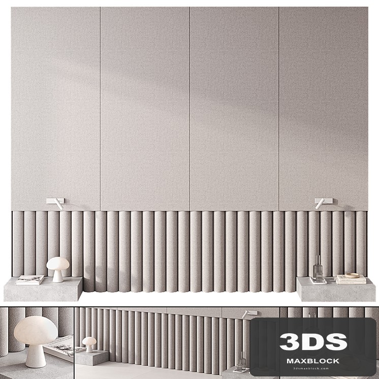 Bedroom headboard with Obello Table Lamp