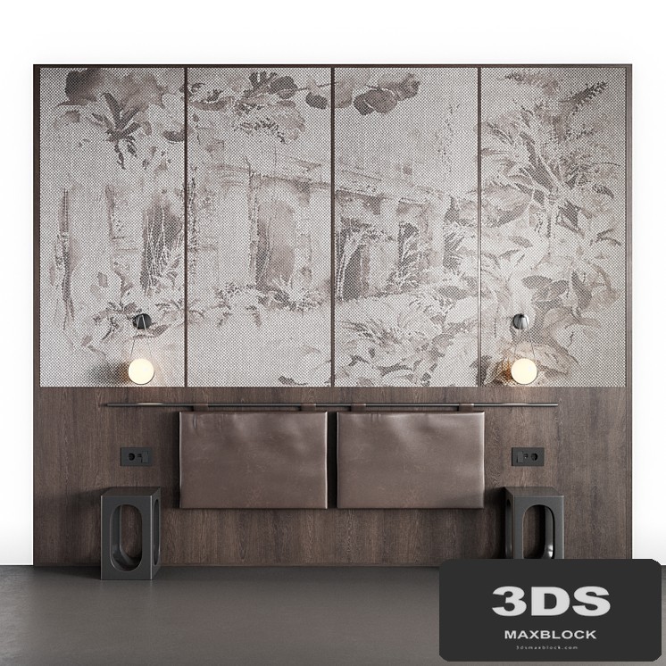 wooden bedroom headboard