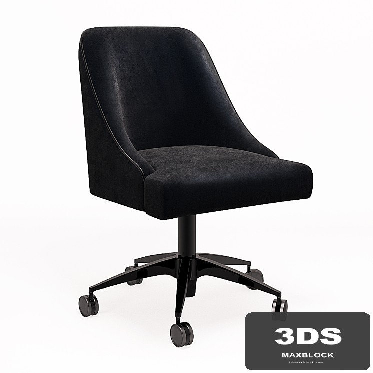 Armchair for office Dom Edizioni Dinner Chair VICKY SU RUOTE