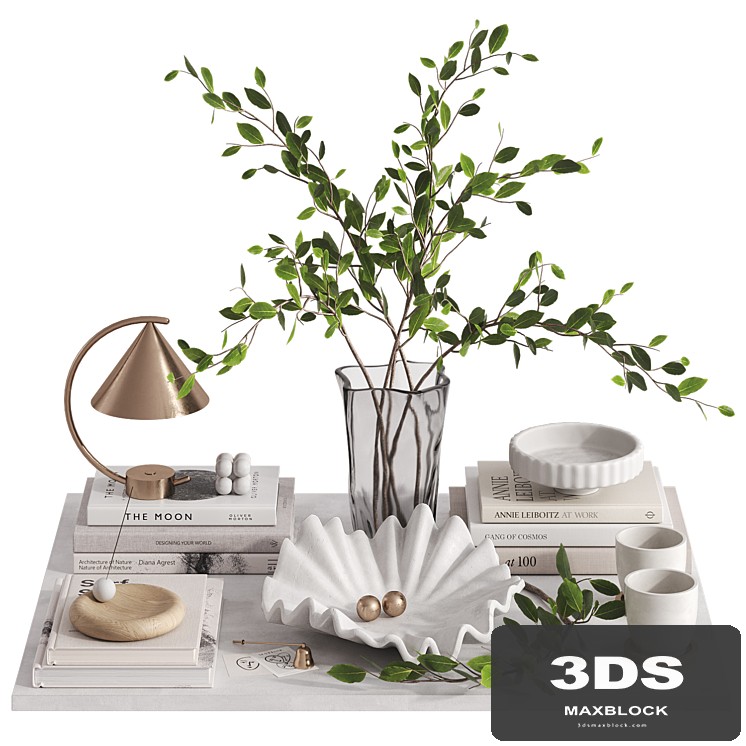Decorative set with Meridian Lamp