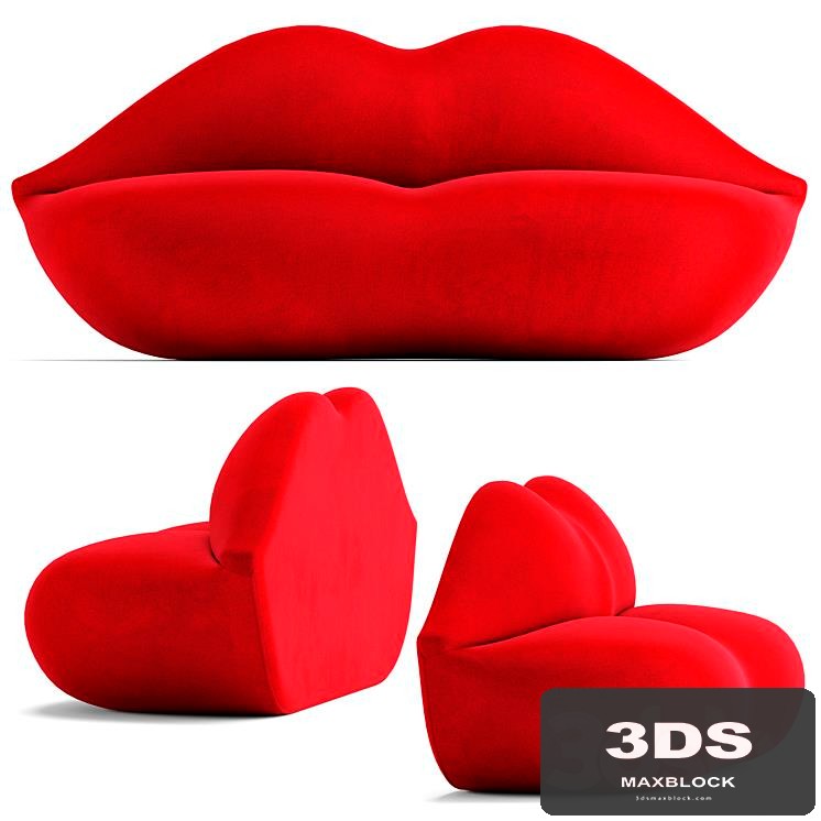 Gufram bocca sofa