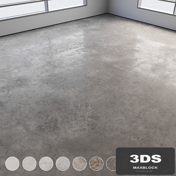 Self-leveling concrete floor No. 21