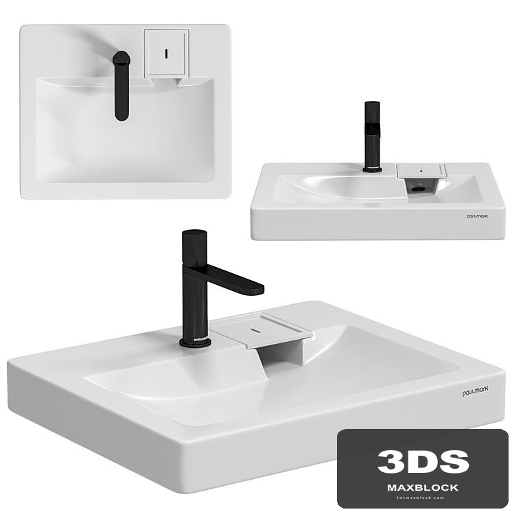 Paulmark Berg washing machine sink & Antoniolupi Indigo faucet