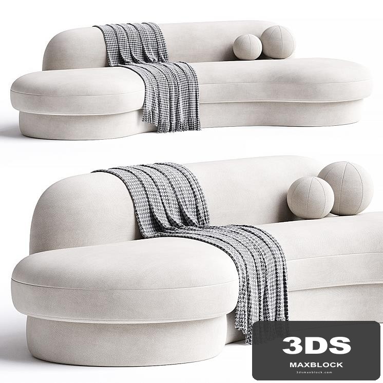 Biomorphic Sofa Grand by COUP STUDIO