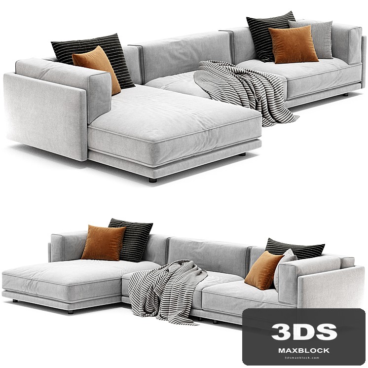Sunday Sofa With Chaise From Blu Dot