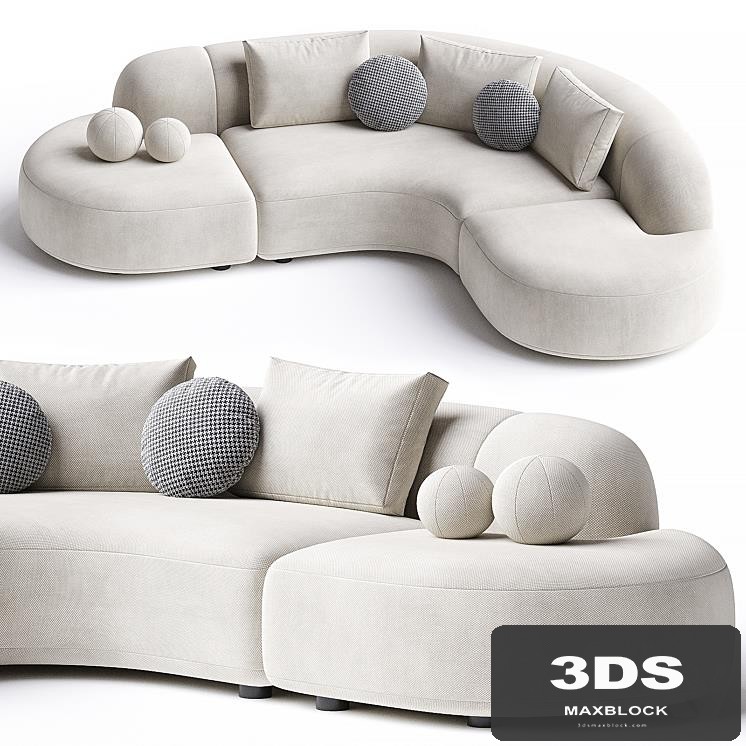 Sofa Eichholtz Sofa Bjorn Boucle Sand