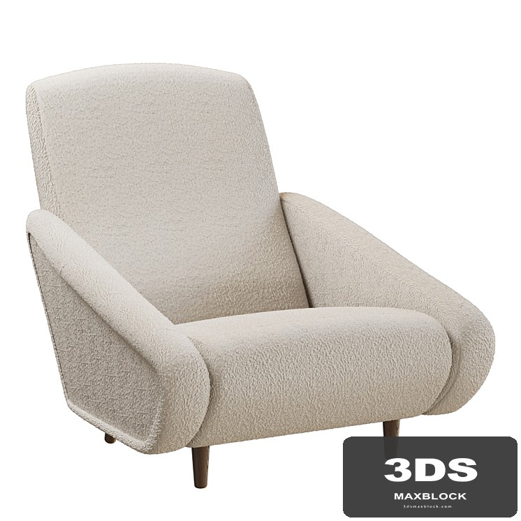 Gio Ponti 807 Style Pair of Armchairs in Wool