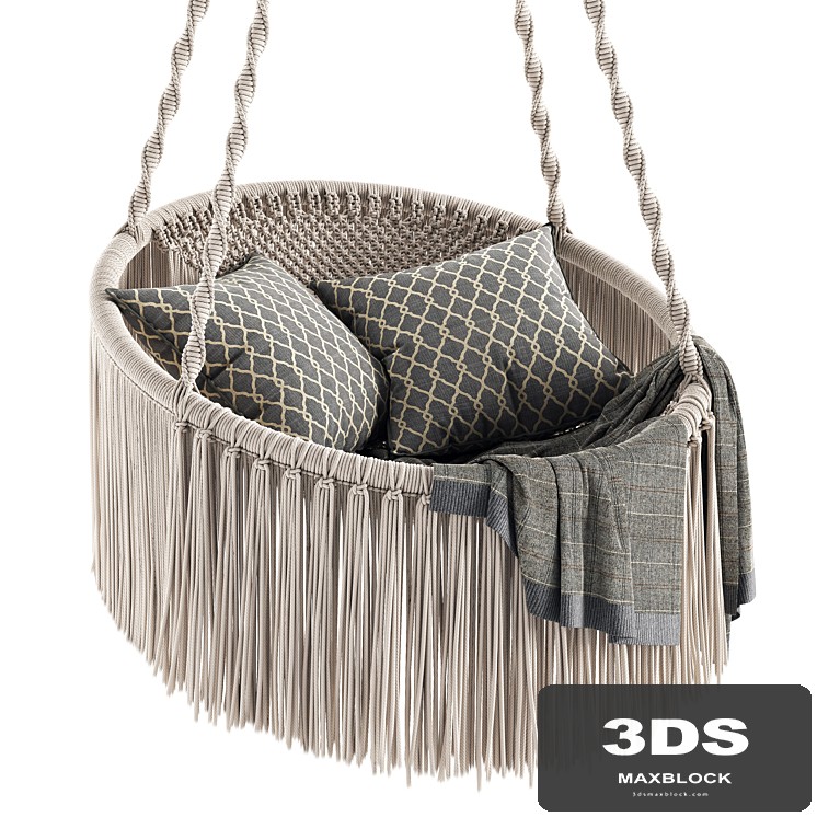 Hanging Macrame Swing
