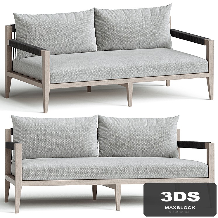 Outdoor sofa Sherwood, Faye Ash/Weathered Gray