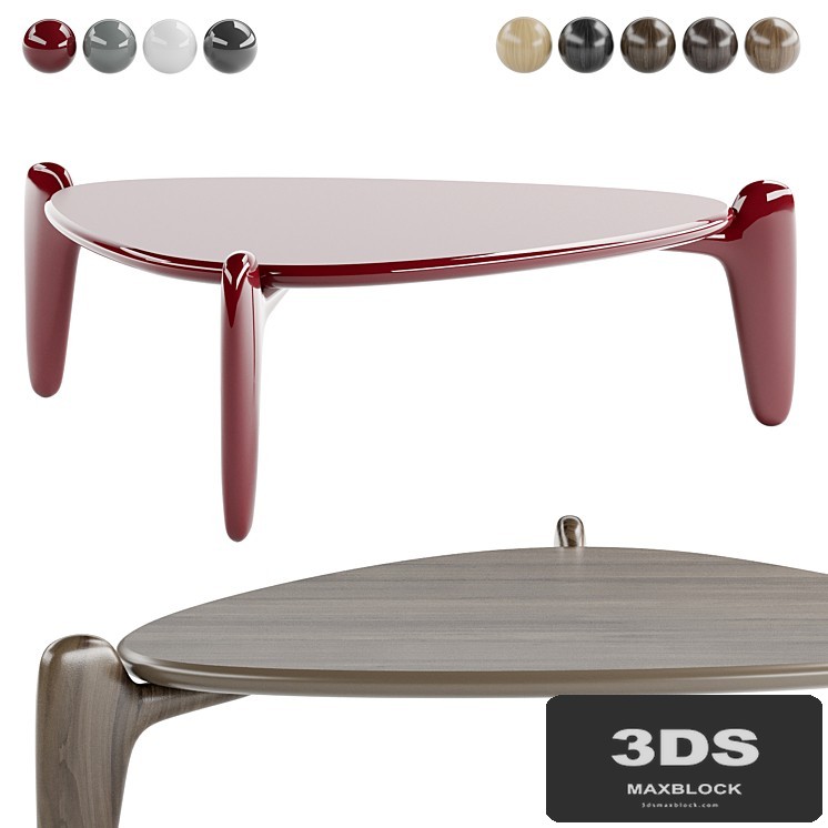 Roche Bobois PULP Triangular cocktail table