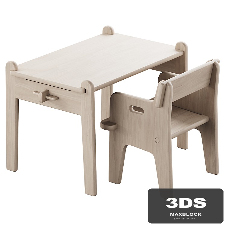 353 CH410 Peter's chair and CH411 Peter's table by Carl Hansen & Son
