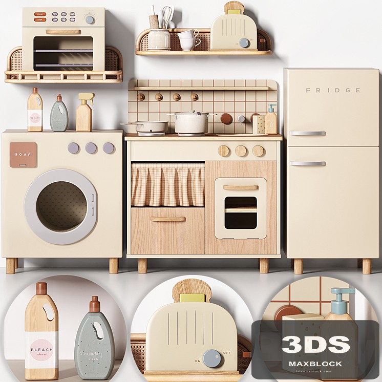ZARA Play Kitchen Toy Set