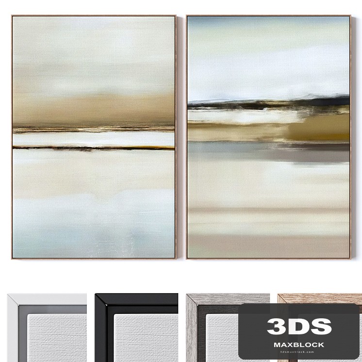 Set of large wall paintings 2619