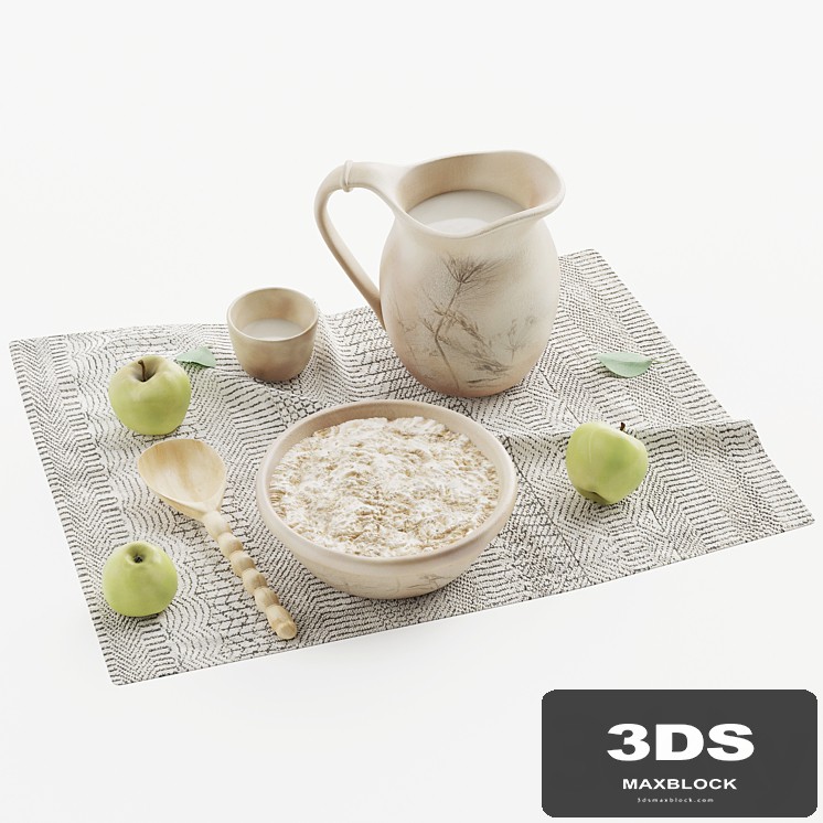 Decorative set Simple Russian food