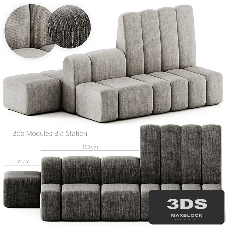Bla Station Bob Module Hide Sofa