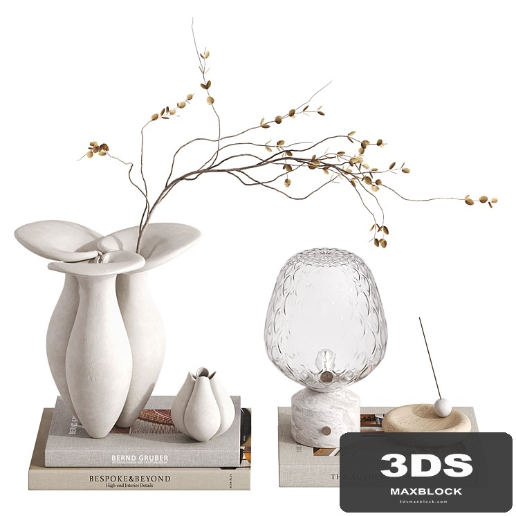 Decorative set with Lily Vase