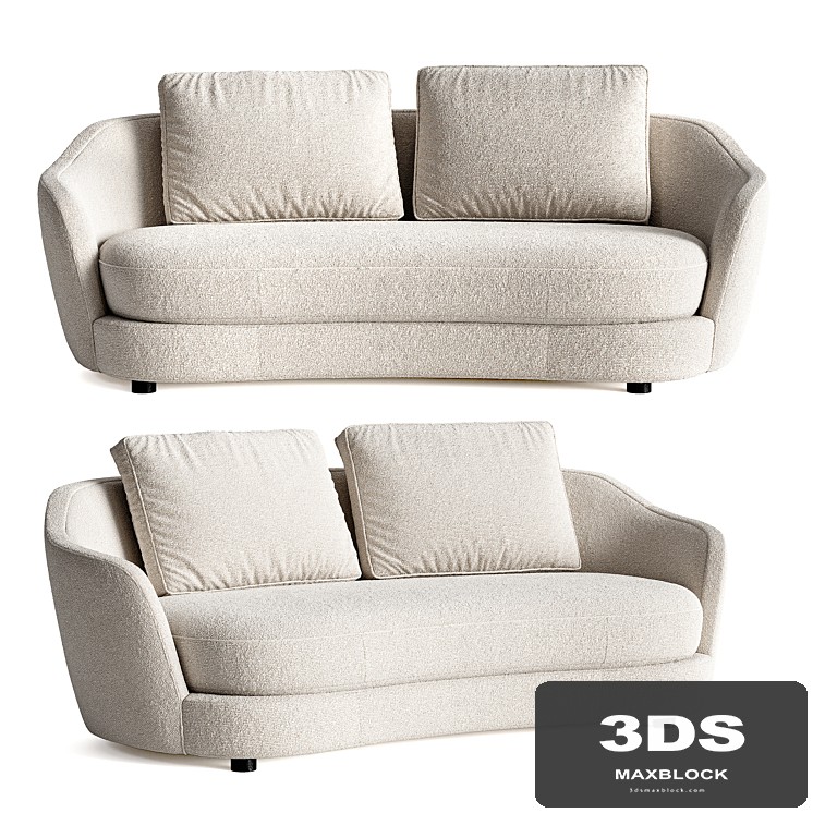 Poltrona Frau _ DUO Sofa _ Boucle