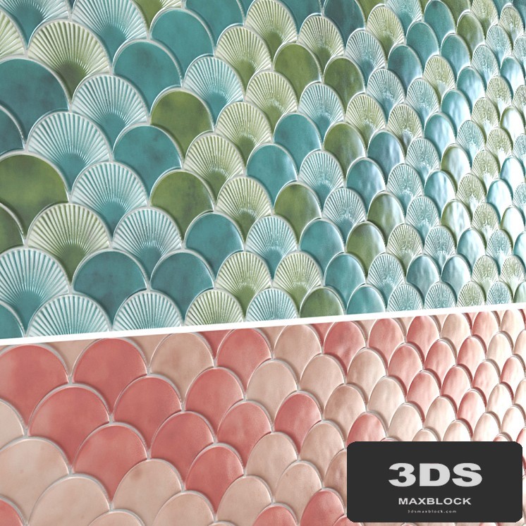 Radial Fish Scale Tiles