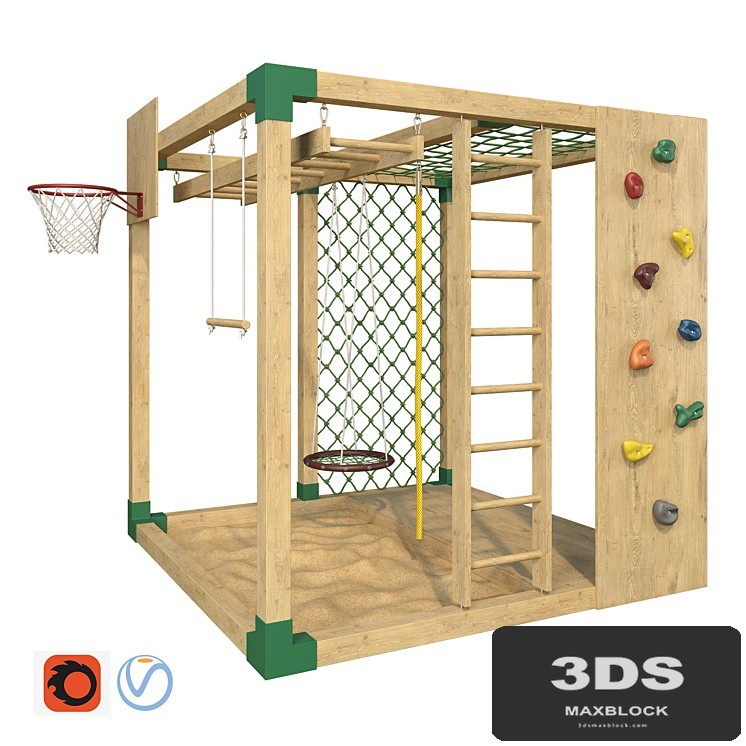 Sports game complex "Game cube". Playground