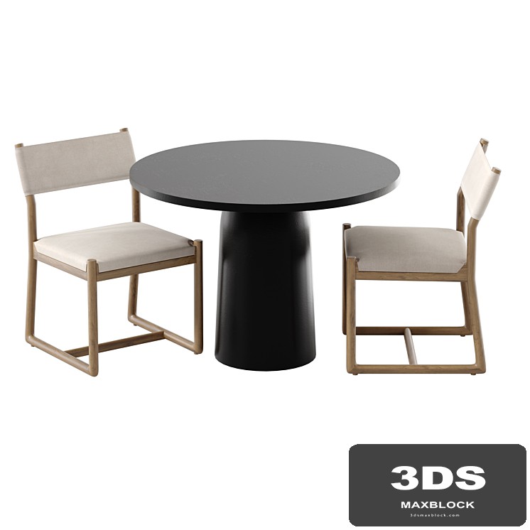 Outdoor furniture table and chairs for garden patio cafe Bilson outoor