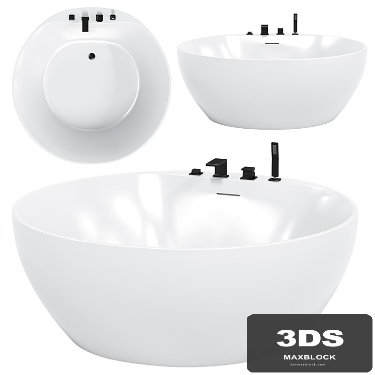 Acrylic bathtub ABBER AB9280