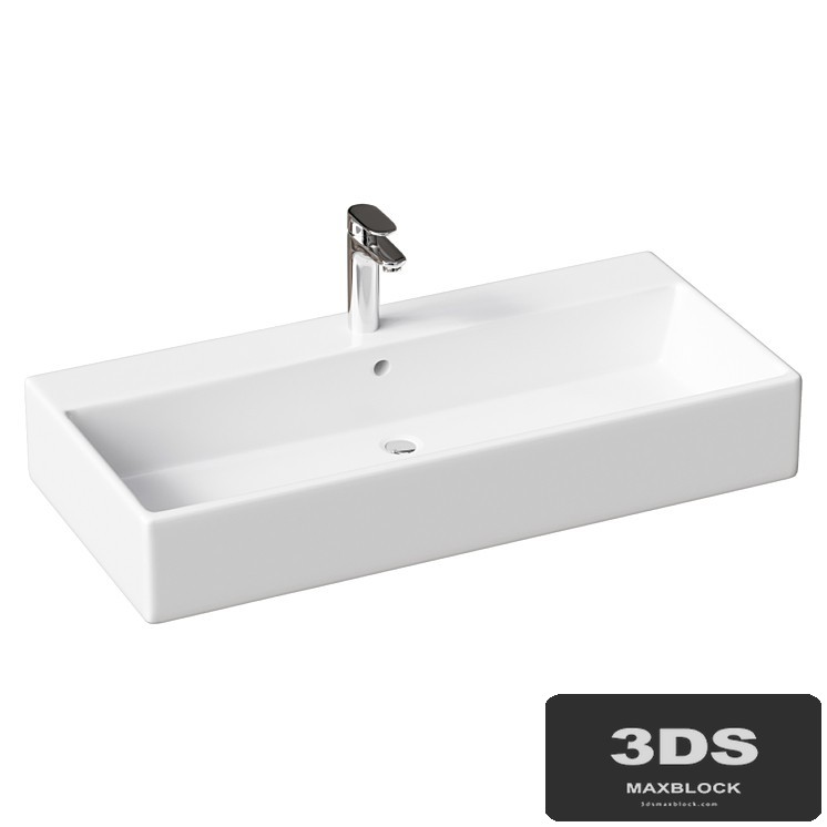 Surface/hung washbasin Duravit Vero 0454100044