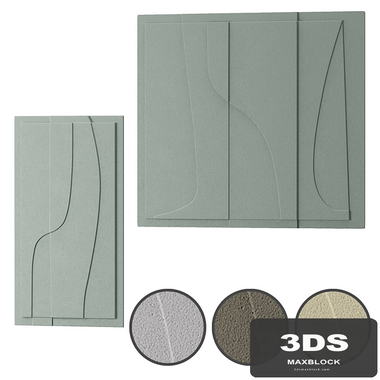 Gypsum 3D panel AURA from Lineasette