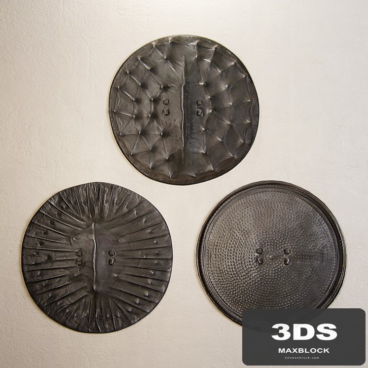 Restoration hardrware Konso leather shield