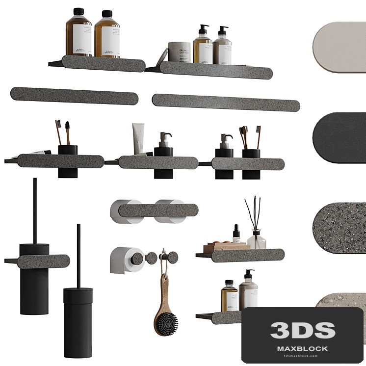 Moon bathroom accessories by Rexa