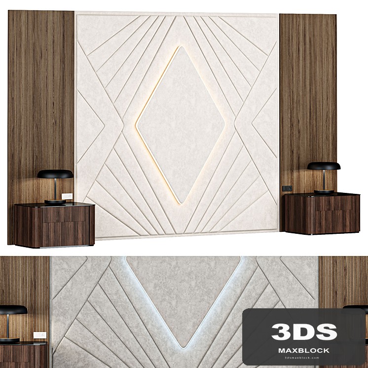Wall Panel Composition Bedroom 01