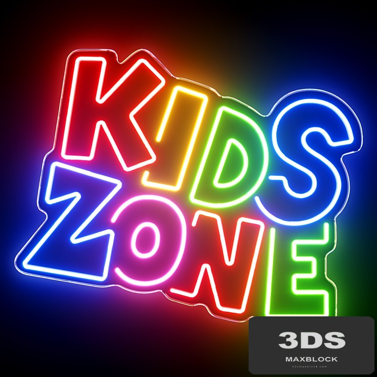 Kids Zone Neon Sign