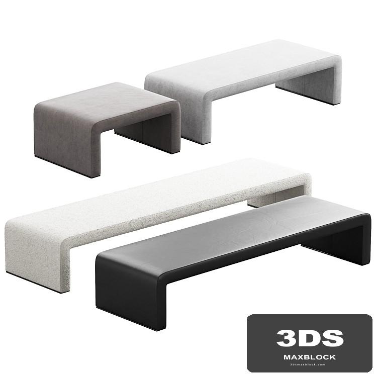 387 Labanca bench and ottoman by Tacchini 02