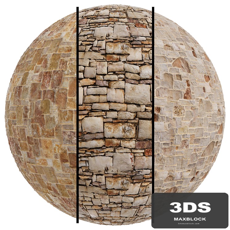 FB724 Natural stone(Rivestimenti a spaco) | 3MAT | 4k | seamless | PBR