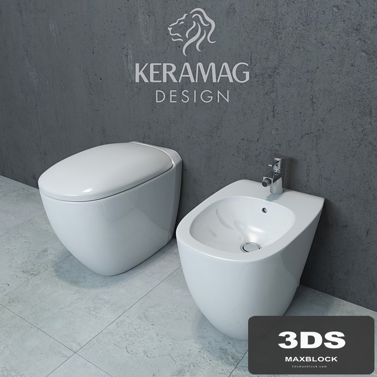 Keramag Citterio squat toilet and bidet