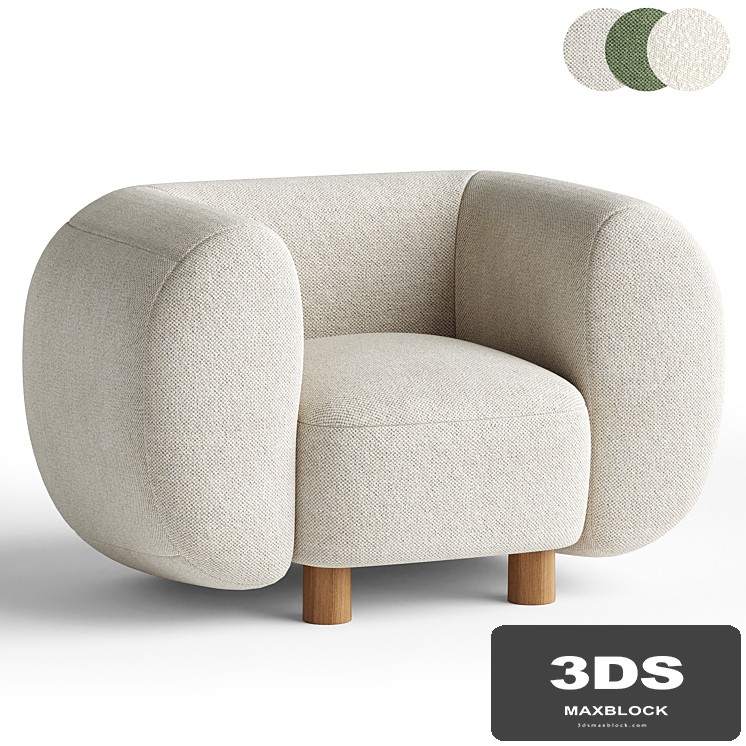 Armchair Londi Cozy Ivory