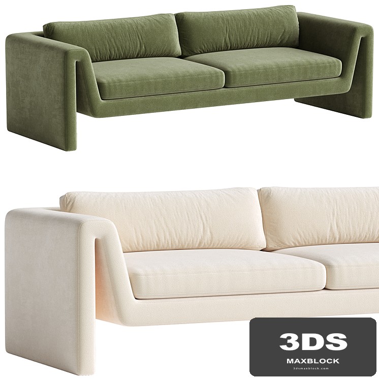 Velvet sofa Mika