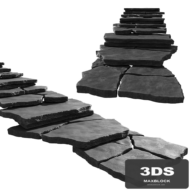 Slate staircase
