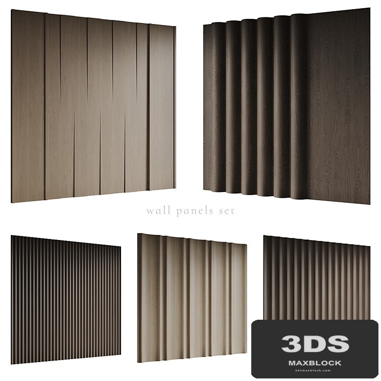 Wall panels set Modern