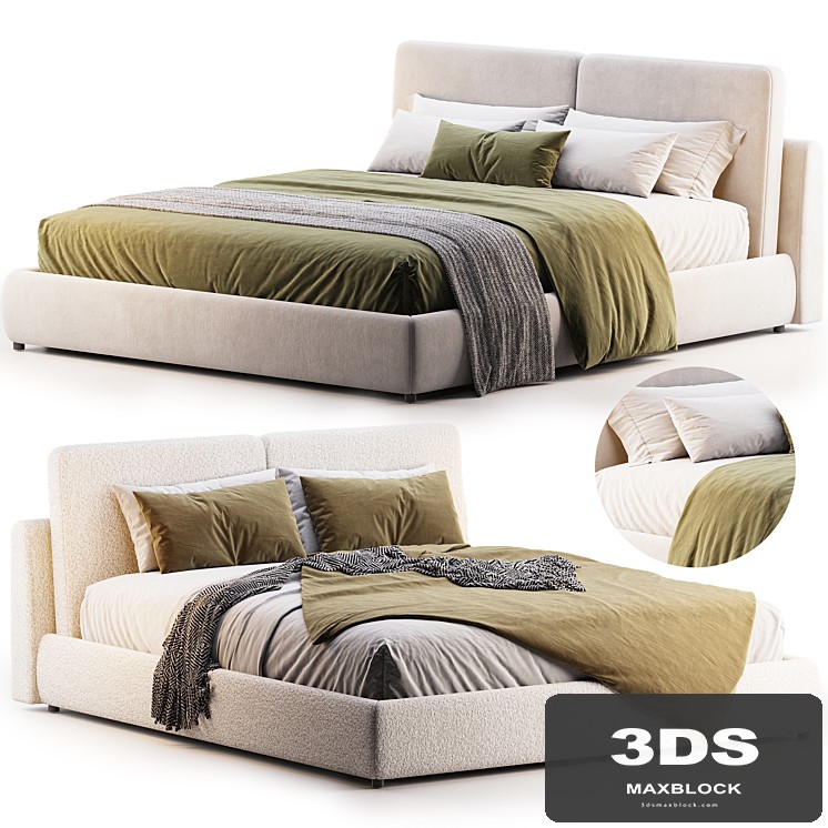 Cloud Bed Queen Cream Boucle Sundays Company