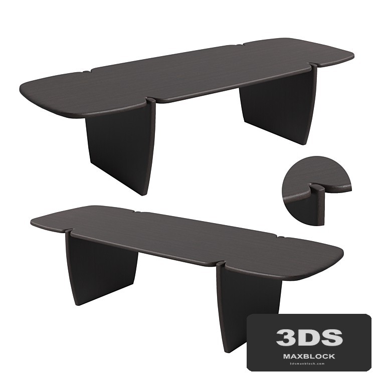 Coffee table MAHOGANY PI FROM ETHNICRAFT