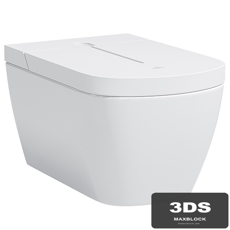ViClean-I100 - I100 Shower toilet, without rim, White Alpin CeramicPlus