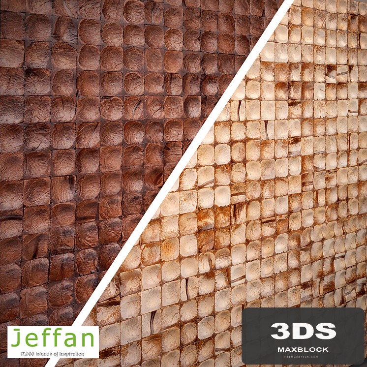 Jeffan. Cocomosaic Tiles - Espresso Bliss, Natural Bliss
