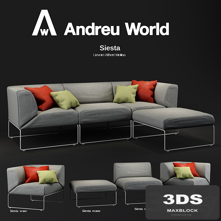 SOFA ANDREU WORLD SIESTA COLECTION