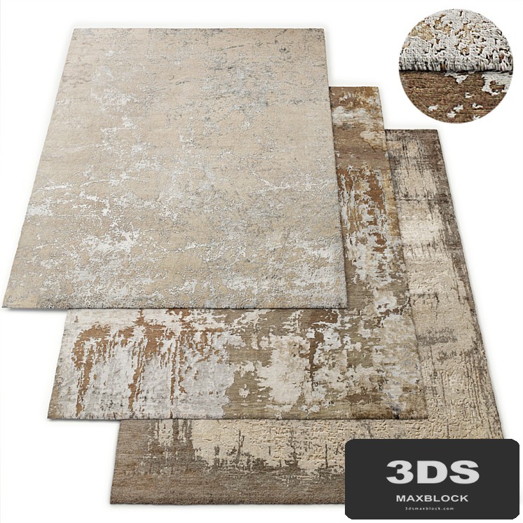 Rug Restoration Hardware Set 4