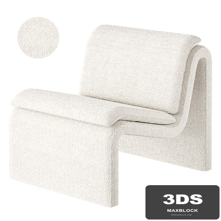 Wally Boucle Curvature Chair by Urban Outfitters
