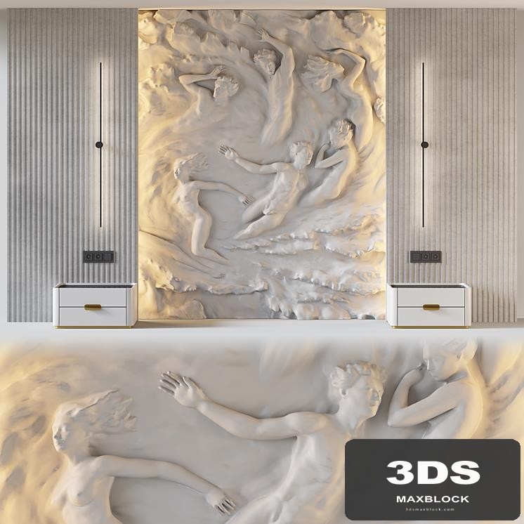 HEADBOARD 3D wall panel 002