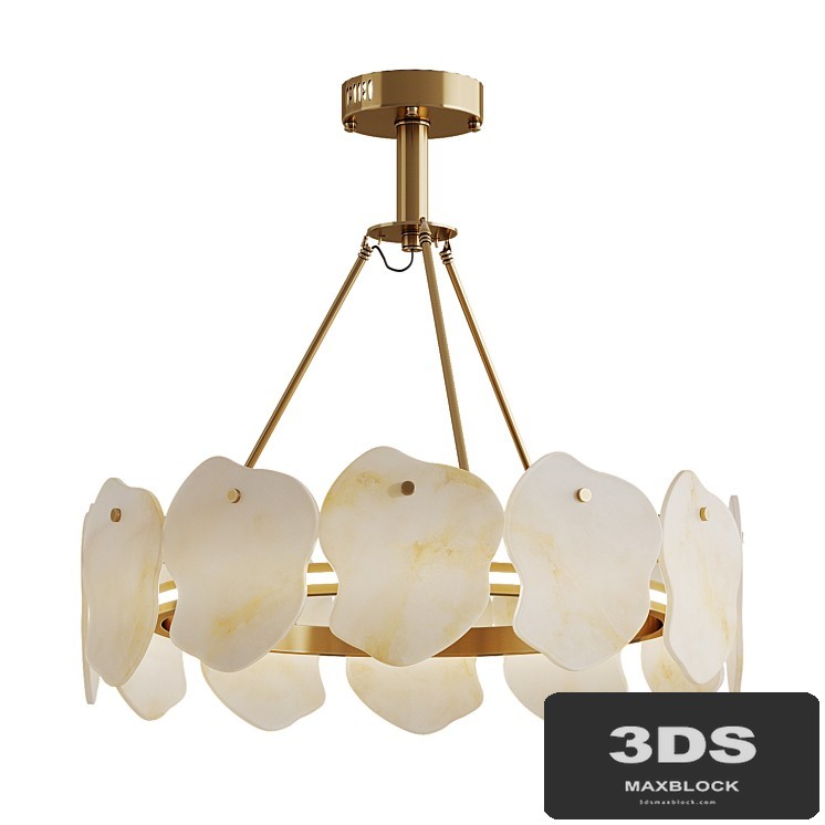 Chandelier Marble Lucretia Marble Round Chandelier 60 cm