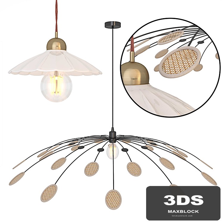 Lamps Festonia Leonie set