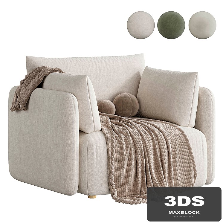 Offset Armchair